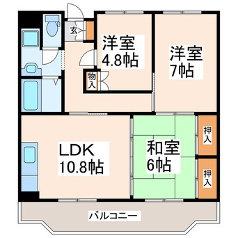 間取図 プルメリア