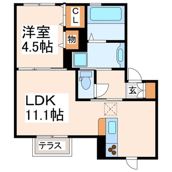 間取図 西熊本駅前ガーデンⅡ