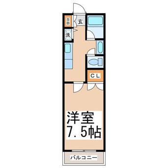 間取図 フローラハイツ九品寺