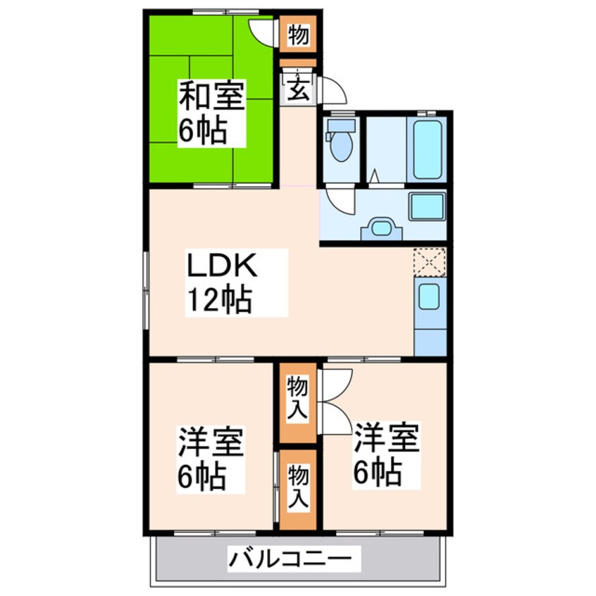 間取図 フラワーハイツ