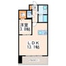 クロノス40新町Ⅲ 1LDKの間取り