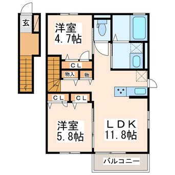 間取図 グレイシャスＡ