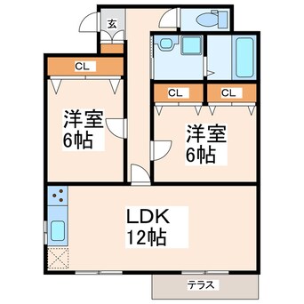 間取図 城南舞原貸家