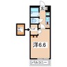 ピカソ出仲間 1Kの間取り