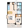 カーサデレイズ 1LDKの間取り