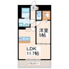 WEST　FIELD 1LDKの間取り