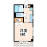 甲斐コーポ 1Kの間取り