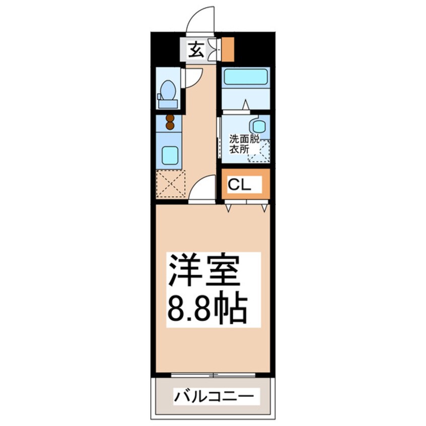 間取図 豊肥本線<阿蘇高原線>/南熊本駅 徒歩10分 7階 築11年