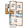 スピカⅡ 2LDKの間取り