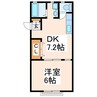 近見ハイツ 1DKの間取り
