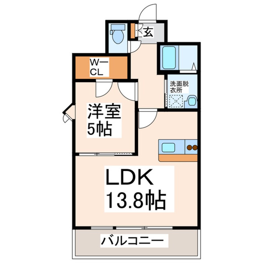 間取図 サムティ熊本近見Ⅰ