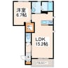 リラフォート 1LDKの間取り