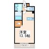 アルリシャー島崎 1Rの間取り