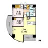 D‘プレイス九品寺 2LDKの間取り