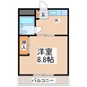 産交バス（熊本市周辺）/池亀 徒歩3分 1階 築37年 1Kの間取り