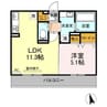 エスポワール松橋　Ⅱ　 1LDKの間取り