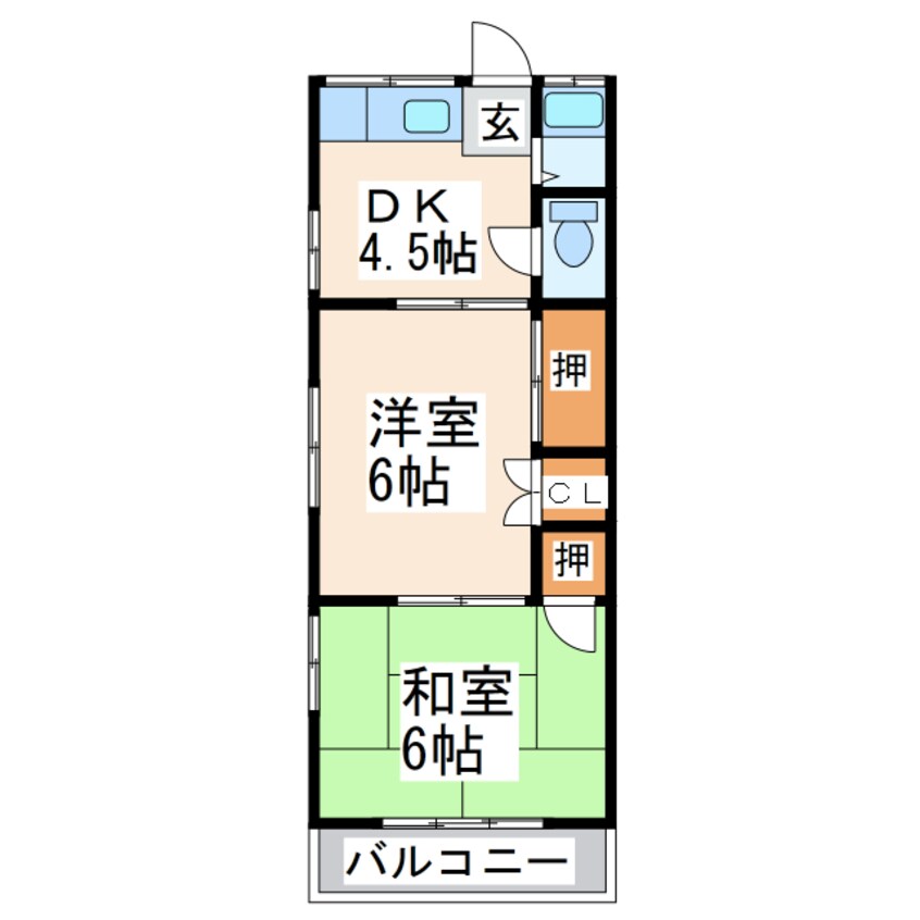 間取図 島村荘