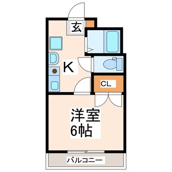 間取図 豊肥本線<阿蘇高原線>/平成駅 徒歩5分 4階 築31年