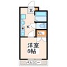 カーサ平成 1Kの間取り