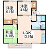 セジュール奥村Ａ 3LDKの間取り