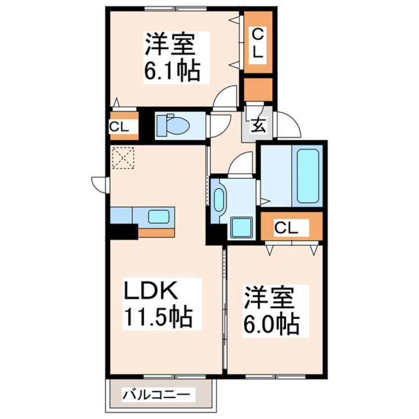 間取図 ル・クラージュ