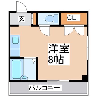 間取図 九品寺コーポ