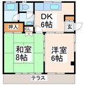 島村ハイツの間取図