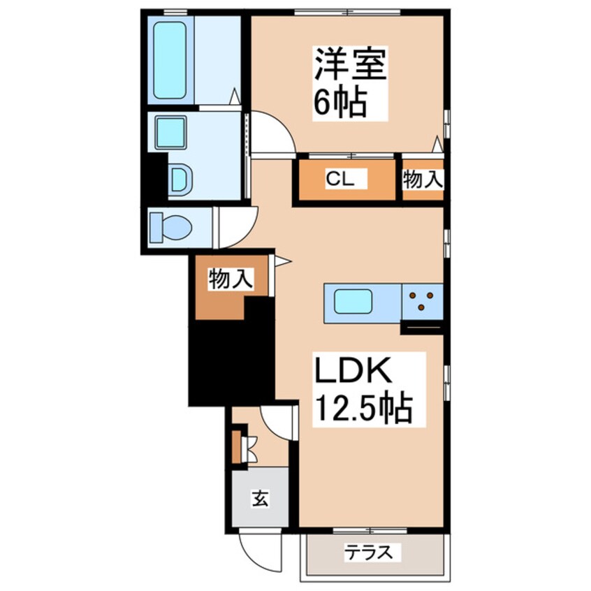 間取図 フォレストメゾン・新水前寺
