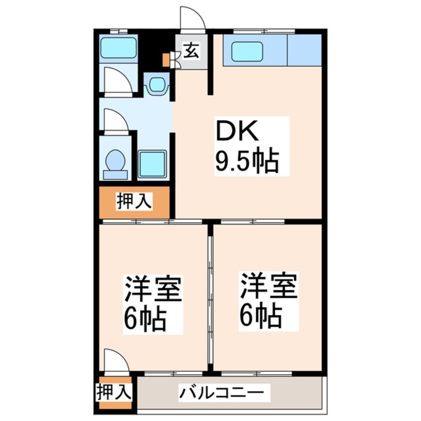 間取図 セザール田迎