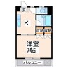 DO八王寺 1Kの間取り