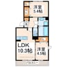 リバプールコート 2LDKの間取り