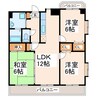 グレースハイム 3LDKの間取り
