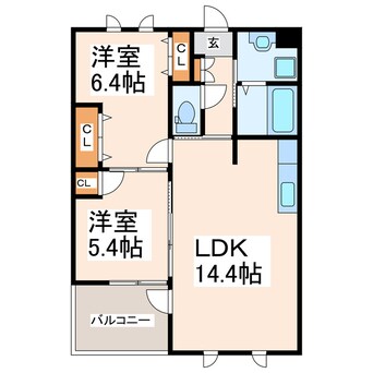 間取図 ル・シャトン