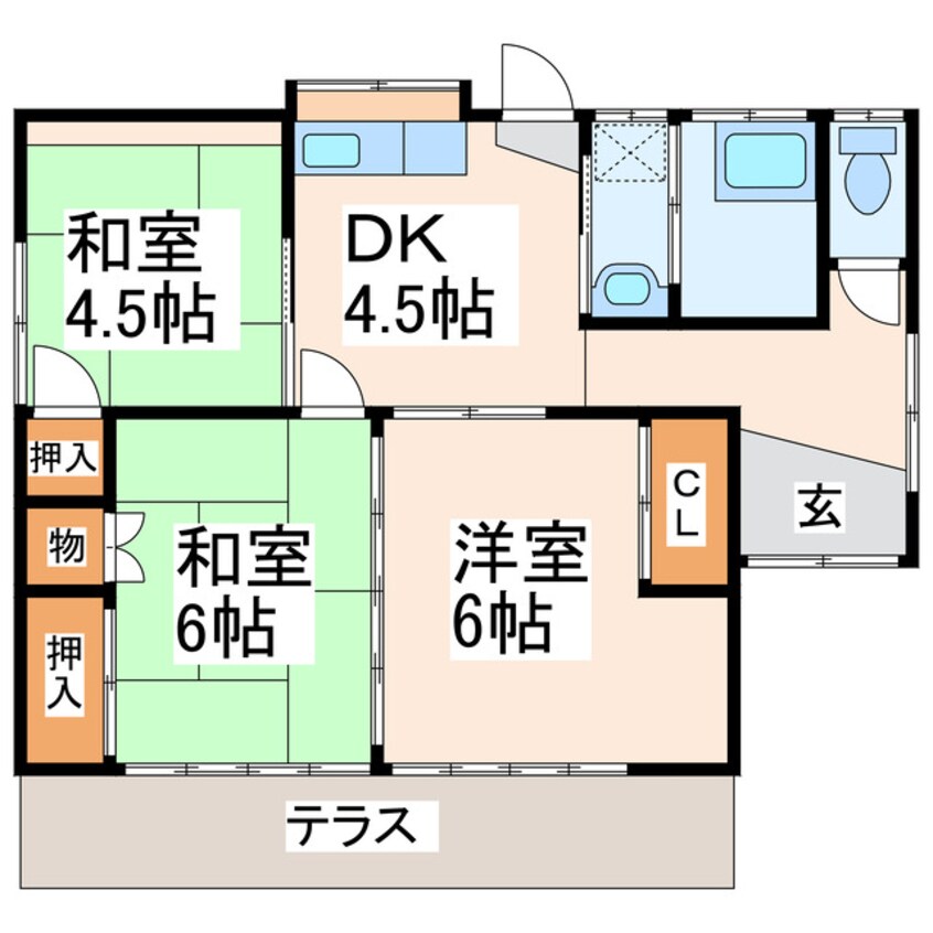 間取図 島村様貸家