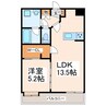 LIBTH八王寺 1LDKの間取り