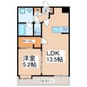 LIBTH八王寺 1LDKの間取り