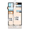 コンフォート出水 1LDKの間取り