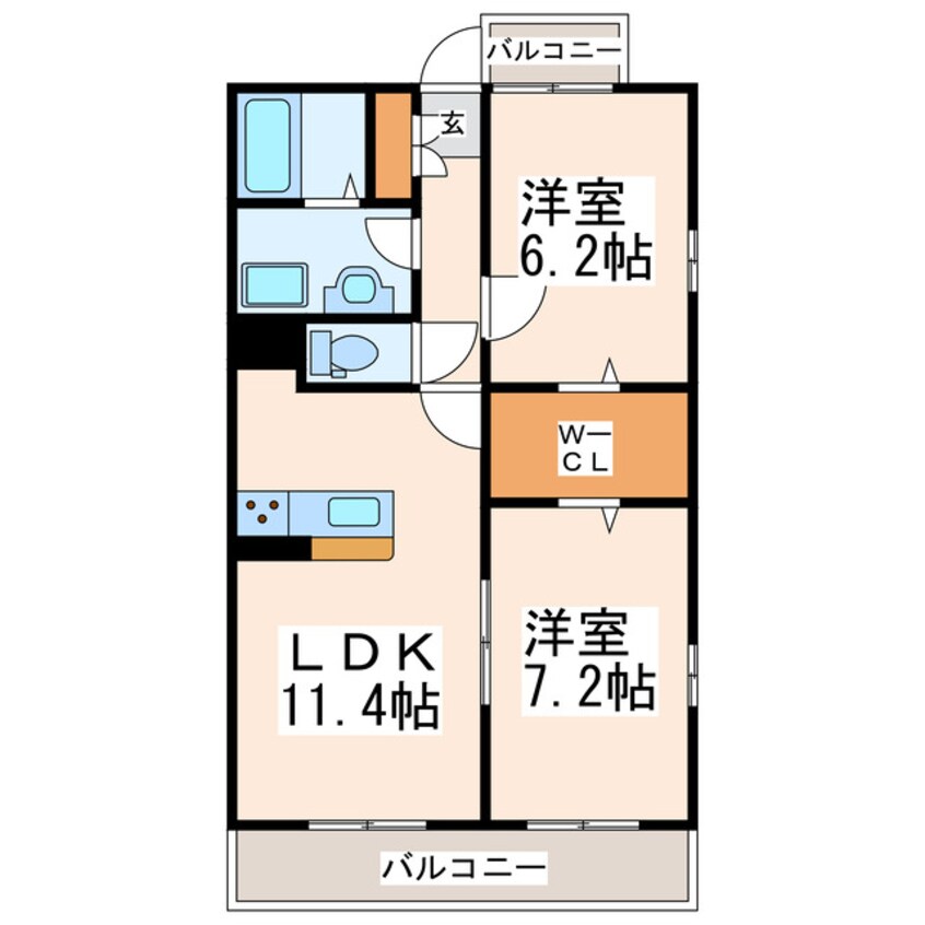 間取図 クロノス31田井島