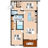 産交バス（熊本市）/東本町 徒歩4分 1階 築3年 2LDKの間取り
