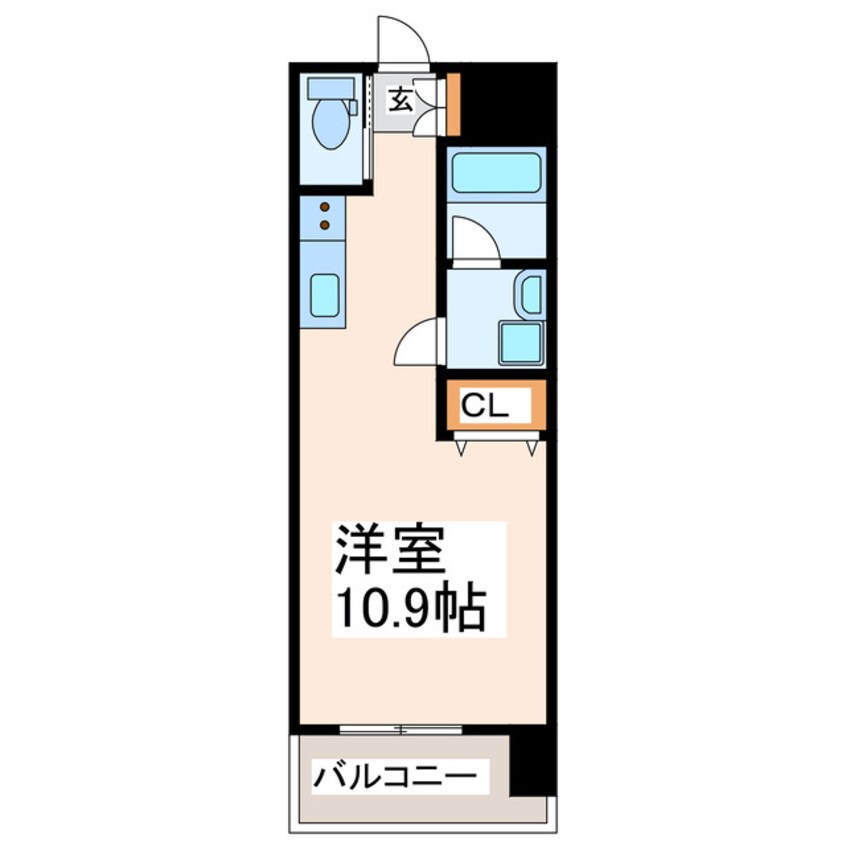 間取図 熊本都市バス（熊本市）/東出水 徒歩1分 3階 築2年
