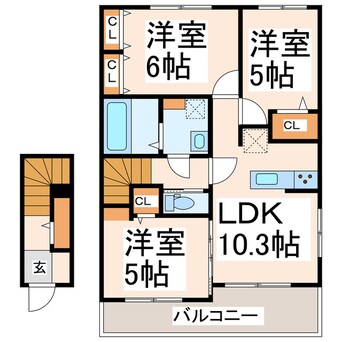 間取図 カーサ・フィオーレ