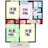 セジュールコート 3DKの間取り