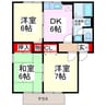 セジュールコート 3DKの間取り