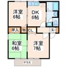 セジュールコート 3DKの間取り