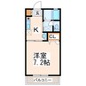 ディアス野口 1Kの間取り