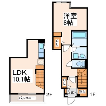 間取図 シャンティ・ショコラ