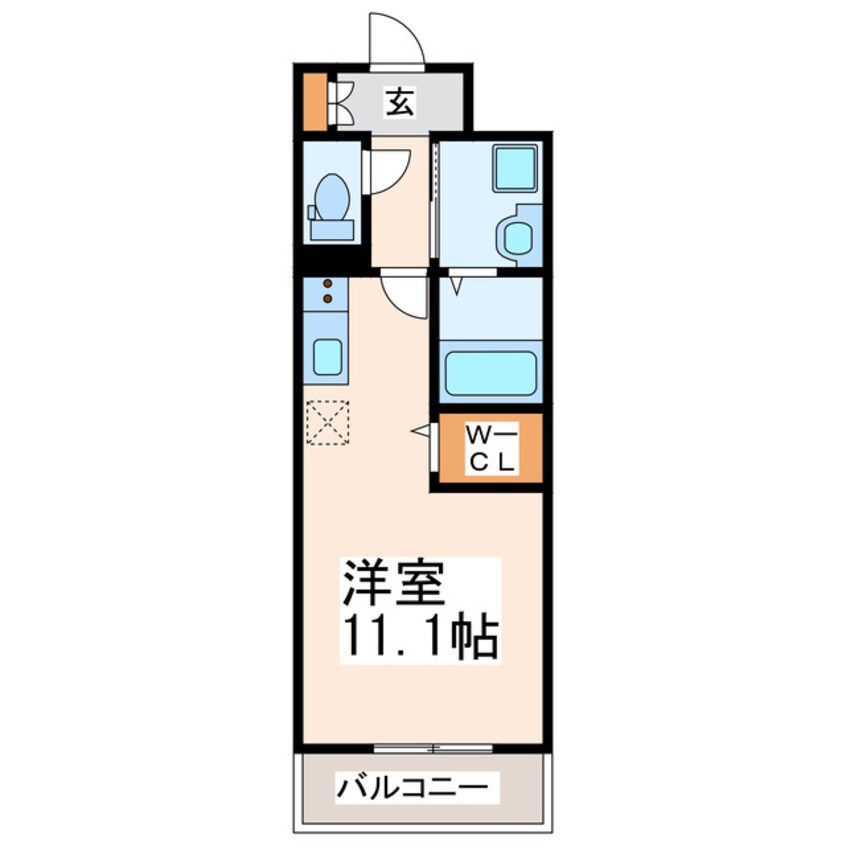 間取図 豊肥本線<阿蘇高原線>/南熊本駅 徒歩8分 8階 築6年