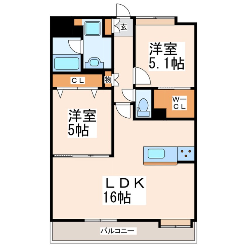 間取図 LIBTH平成タワー