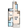sunlit御幸A 1Kの間取り