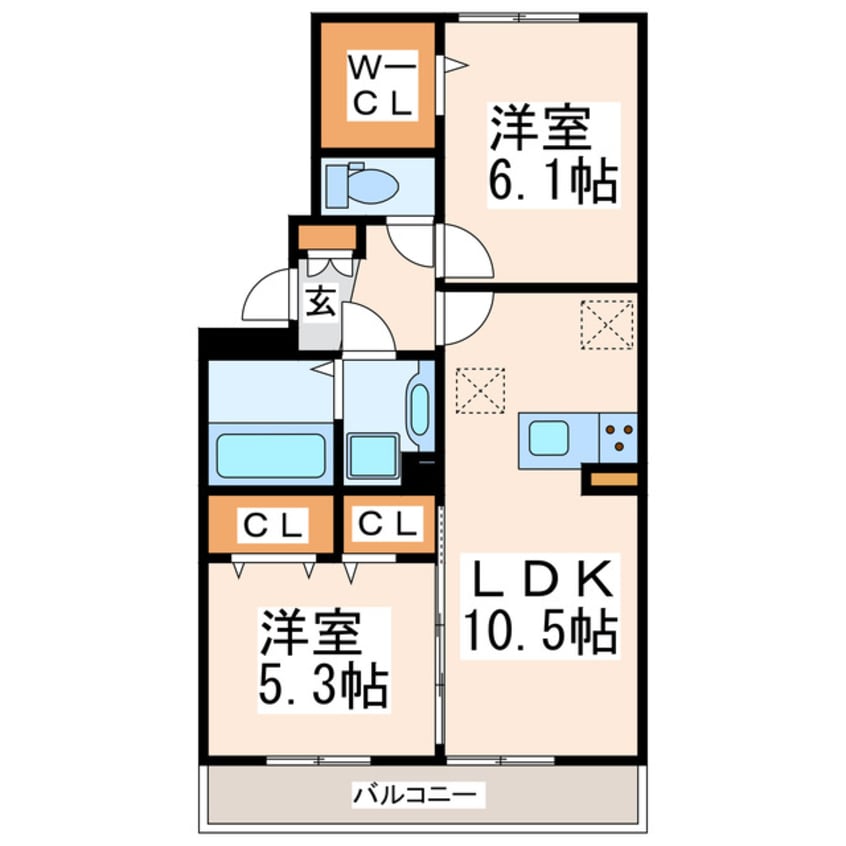 間取図 ハピネス江越